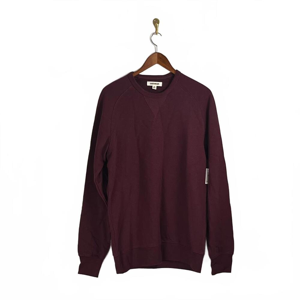 Goodthreads Men's Burgundy Sweatshirt‎ - Comfortable and Stylish - Picture 3 of 7